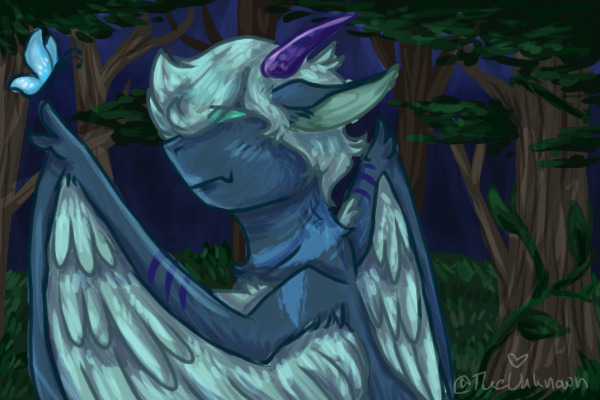 Harpy Dragon & Their Butterfly