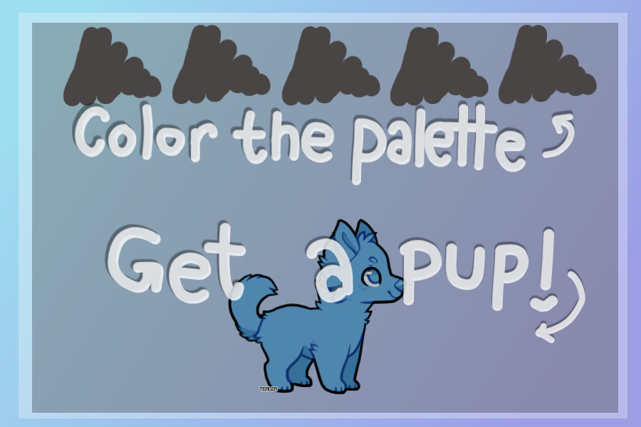 Color The Palette, Get A Pup! NEW
