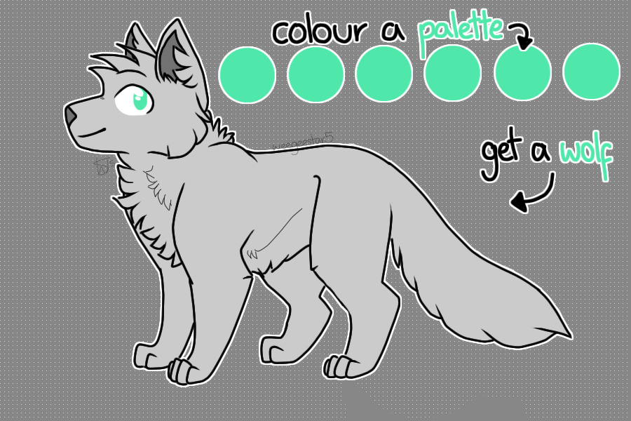 colour in the palette, get a wolf! // open!
