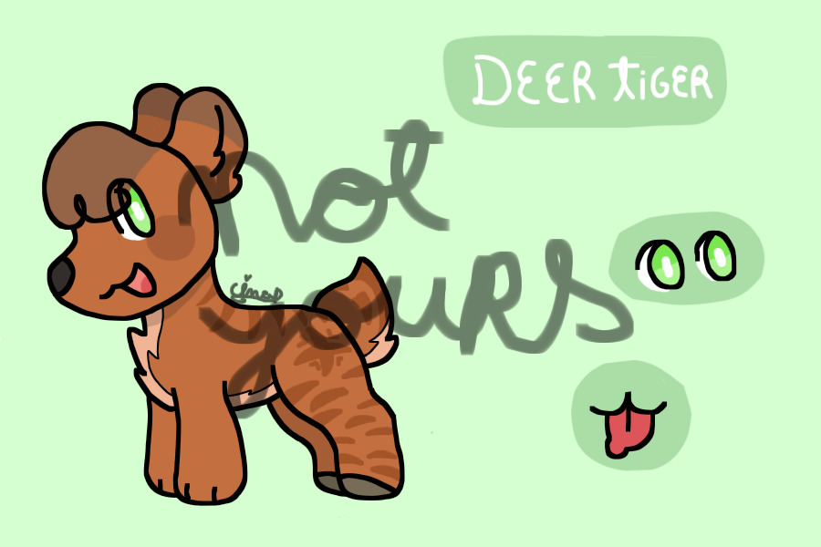 Deer tiger adopt(CLOSED)
