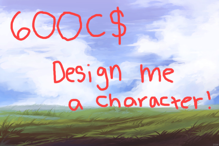 Design me a character or draw my sona, win 600$! FINISHED