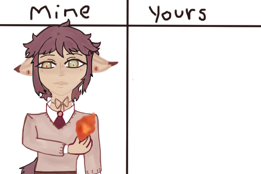 mine vs yours <3