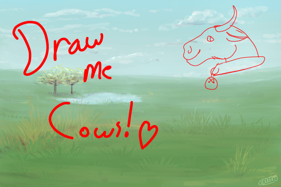 Draw me Cow Lines! RARE AND ART PRIZES!
