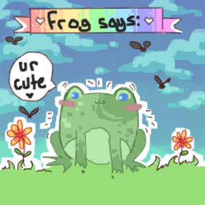 frog says