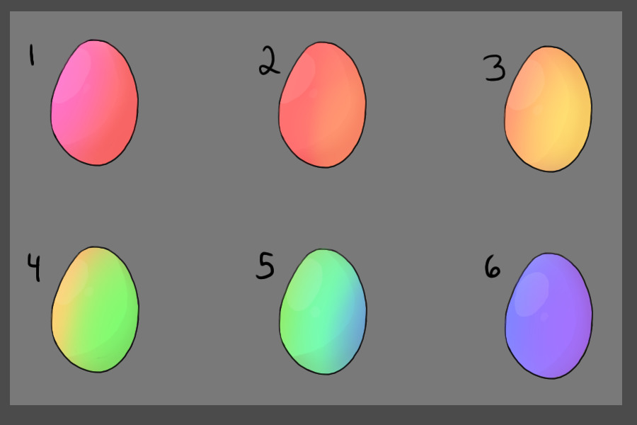 Suprise Eggs Free!! choose 1!!!