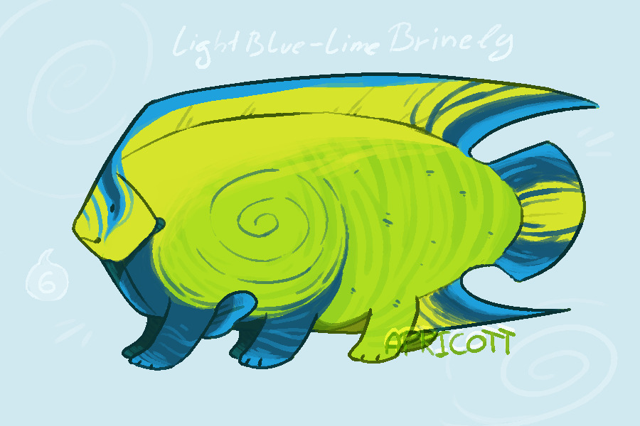 day 6 LightBlue-Lime­ Brinely