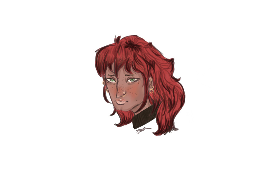 Red haired person