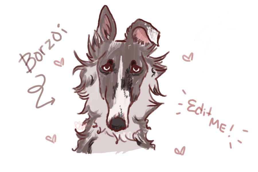 Borzoi Editable!