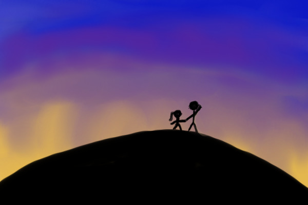 "See the sky up there?"