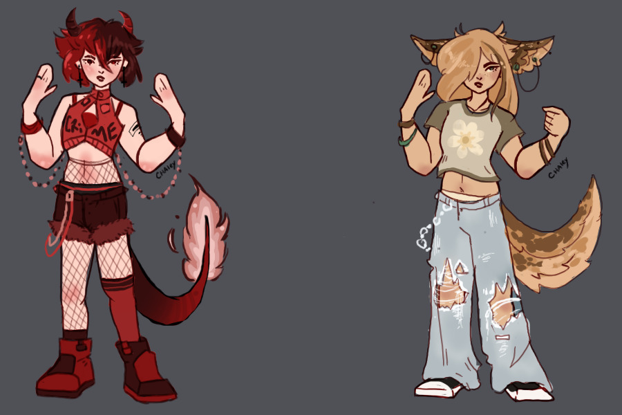(Closed!)Two Humanoid Adopts