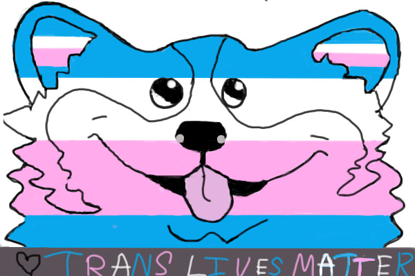 Trans Lives Matter Corgi