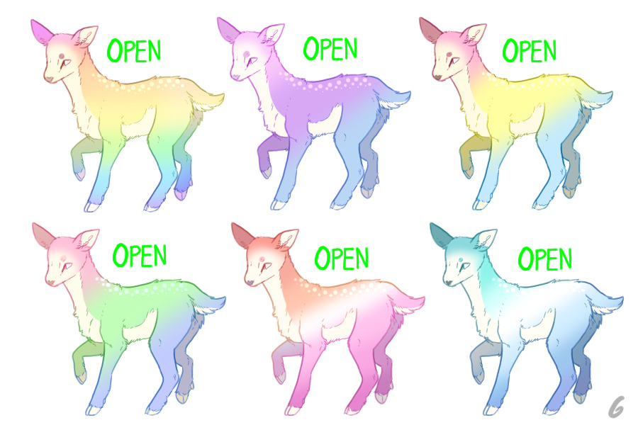 Deer Pride Adopts, 10C$: OPEN 6/6