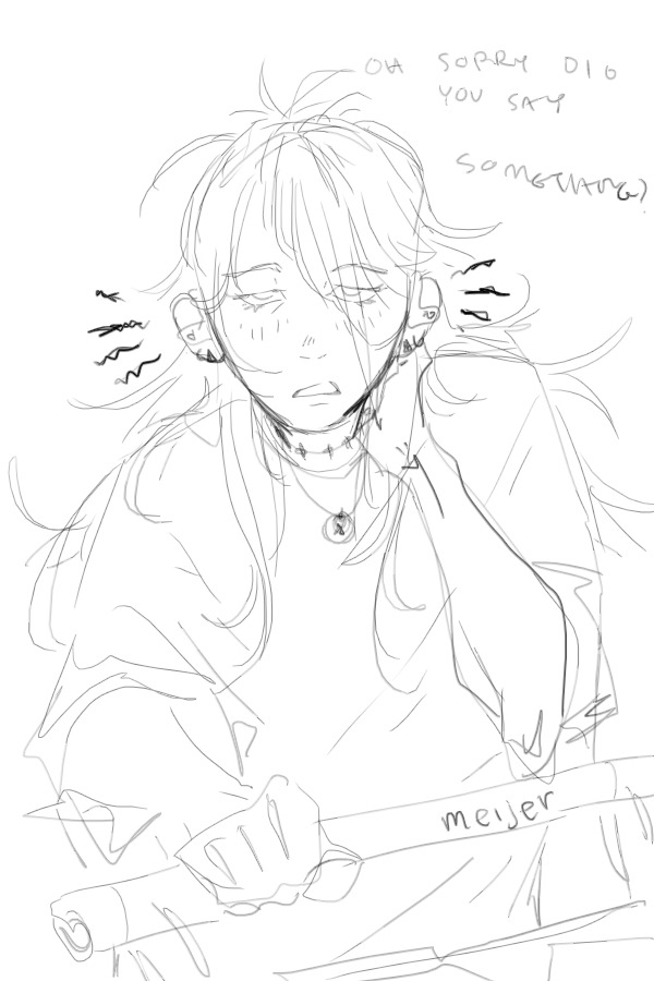 cant hear u got my beats in