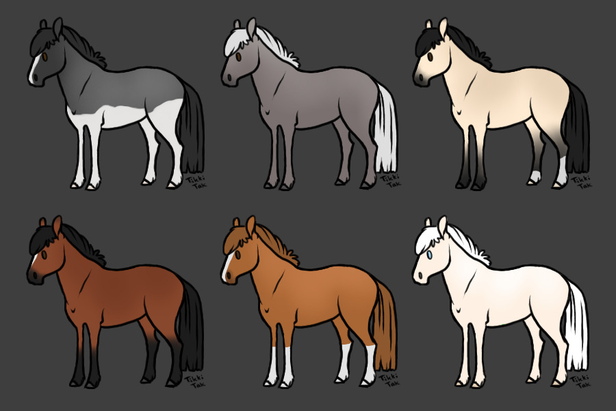 Chibi Horse Chars for Sale <3