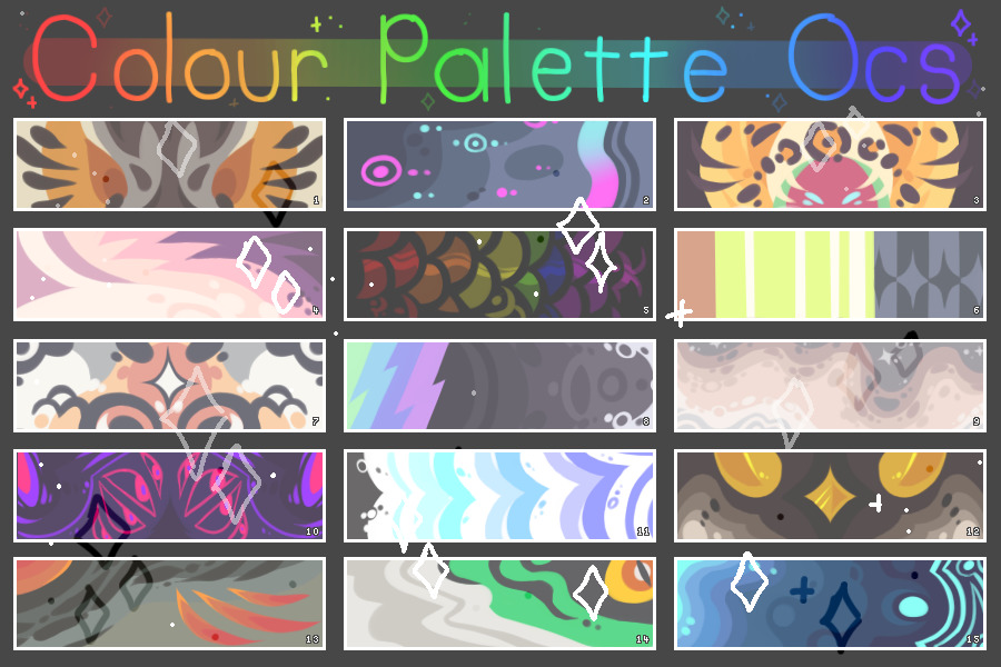 [✦] [ Colour Palette Ocs / Adopts ]