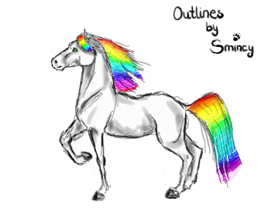 Rainbow Horsie!