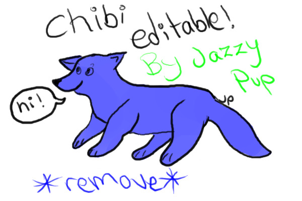 Chibi Editable Wolf!