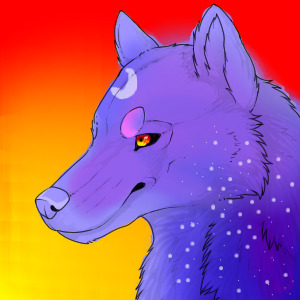 star wolf in sunset