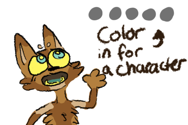 Color in a palette for a character
