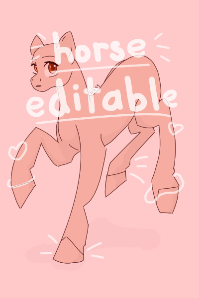 horse editable ♥