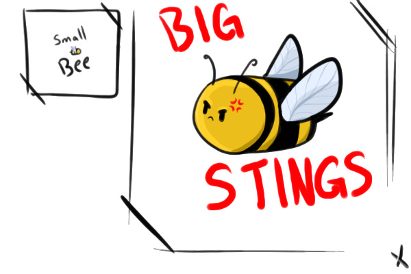 small bee BIG STINGS 🐝