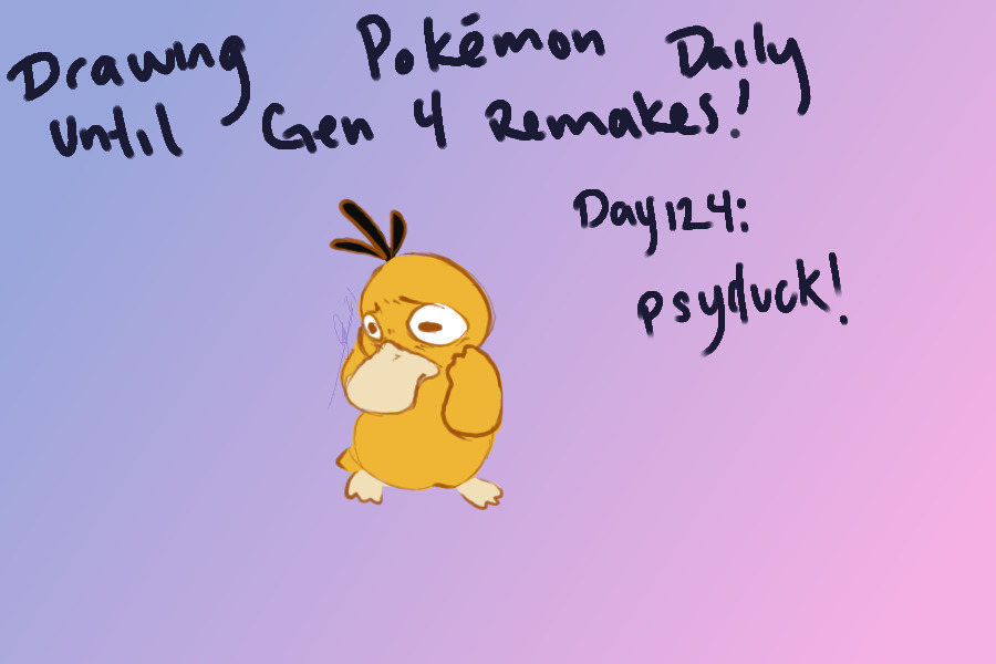 Drawing pokemon until BDSP release: day 124