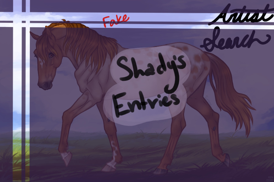Marion Crick Mustangs - Shady's Artist Entries