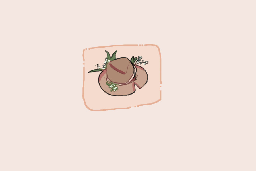 little hat w/ flowers
