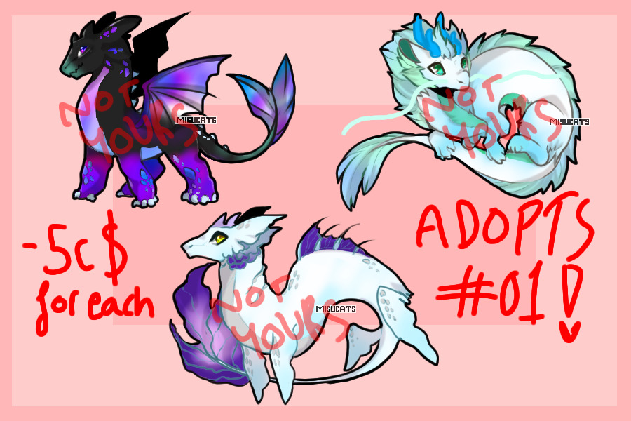 adoptable dragons !!