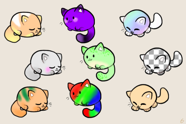 1c$ halloween kitties 4/9