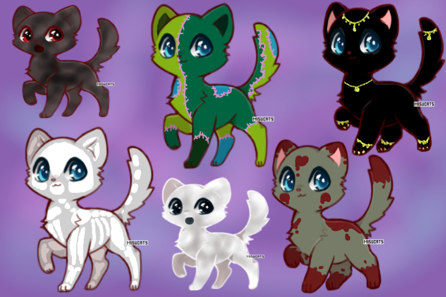 Spooky cat adopts