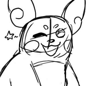 wip redraw of my first oekaki drawing