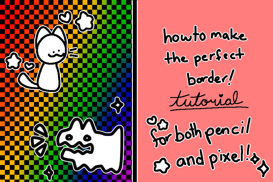 🌈⭐Perfect border tutorial!⭐🌈