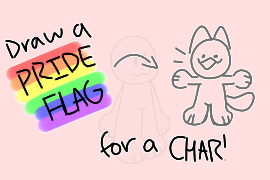 draw a pride flag for a character! CLOSED