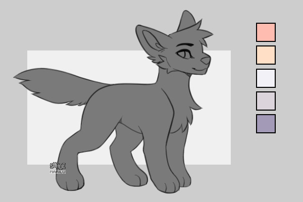 Color palette canine
