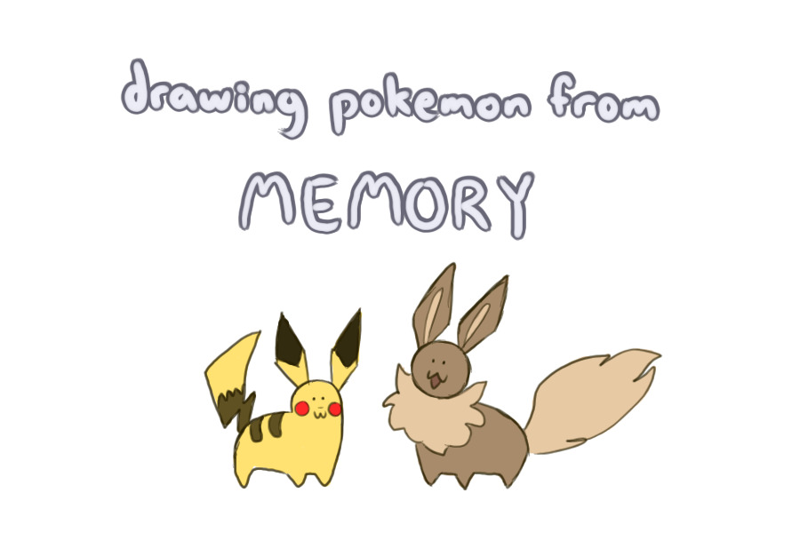drawing pokemon from memory