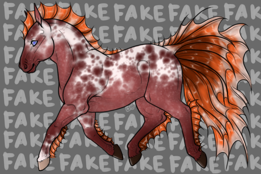 Crowntail Equines || Red Roan Appaloosa