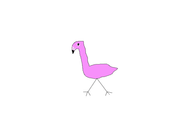 Pixel Flamingo