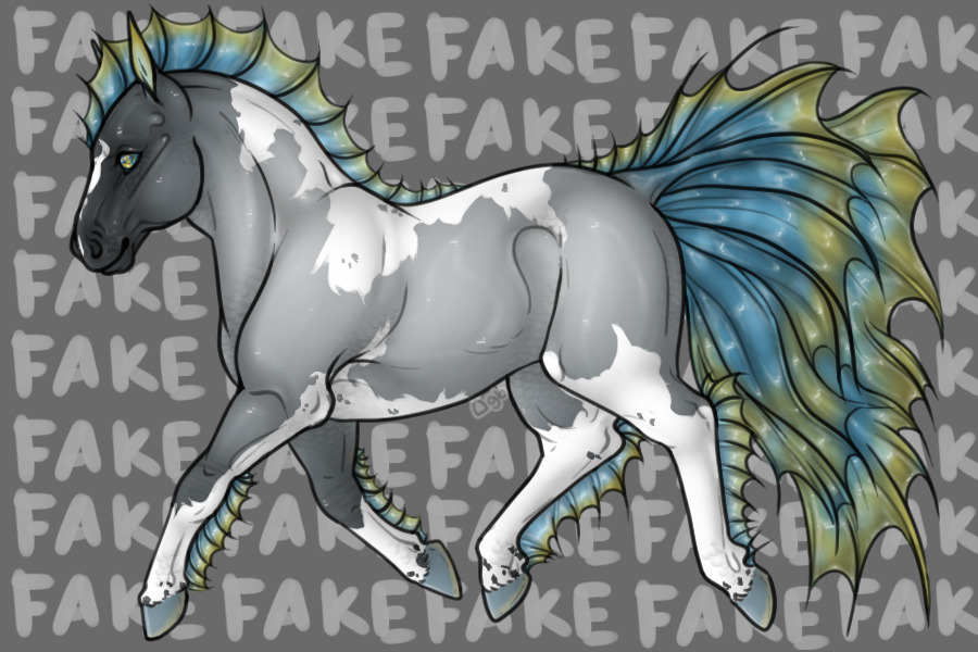 Entry #1 - Grullo Roan Tobiano w/ paw prints & ermine spots