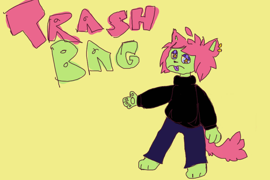 testing out my tablet ft. trashbag