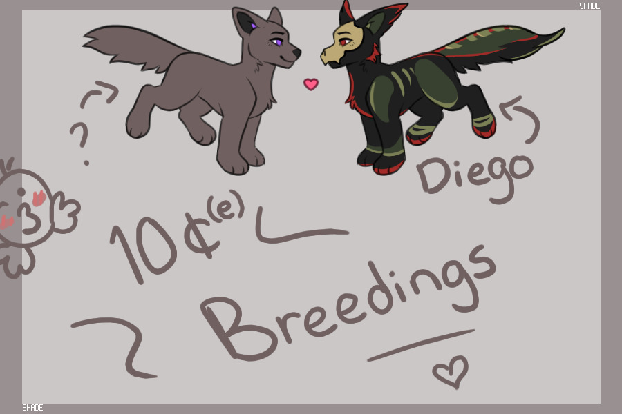 ~ Breed with Diego ~ {5C$ OR 10C$ per pup!}