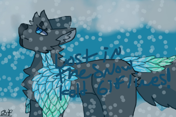 Lost in the snow Keld Gift Lineart