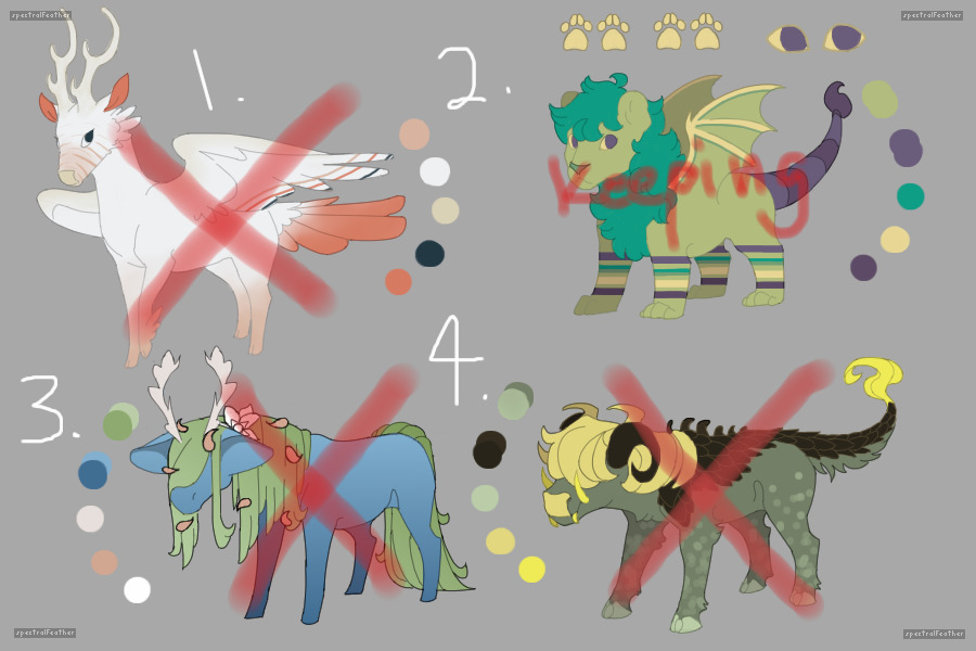 Mythical Creatures Flatsale 10C$ 3/4 Open