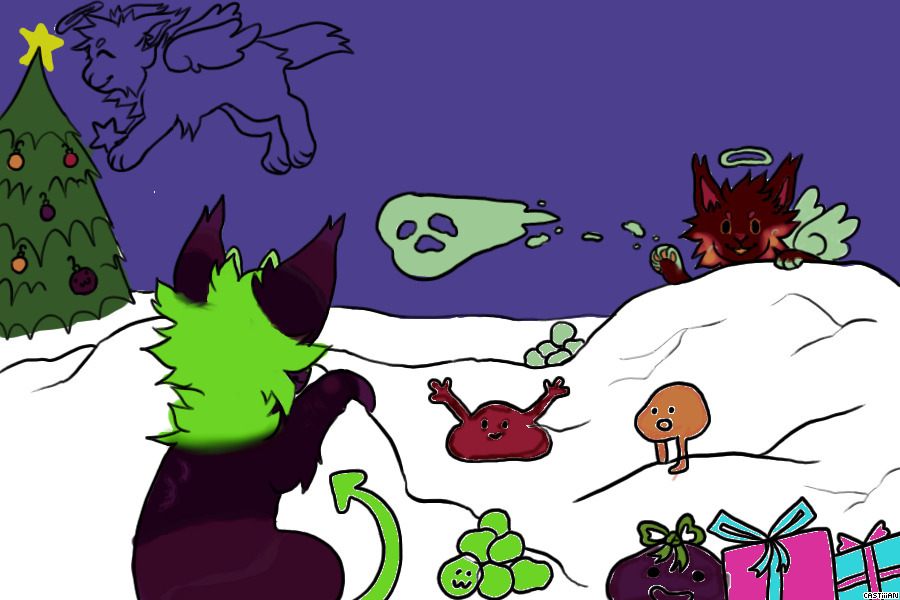 Snarl and Crim Snow fight