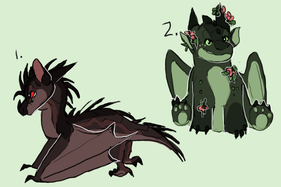 doodle dragon adopts 4 - CLOSED