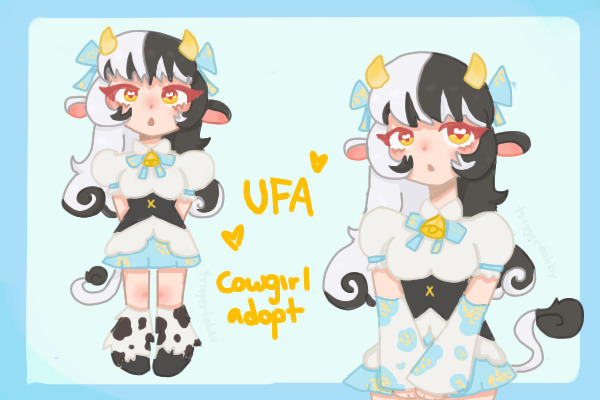 humanoid cow girl adopt SOLD