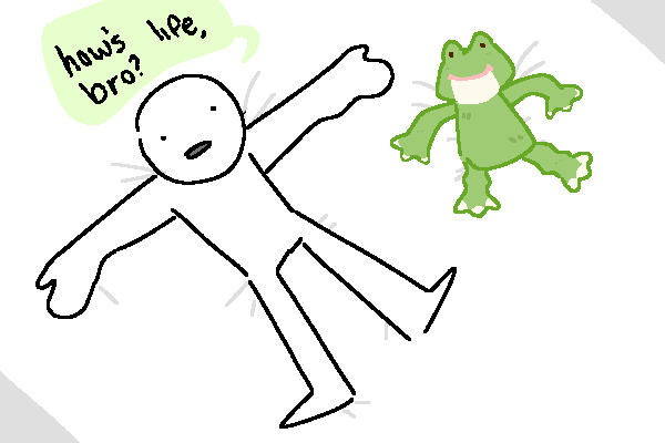 me and froggy chilling 👁️👁️