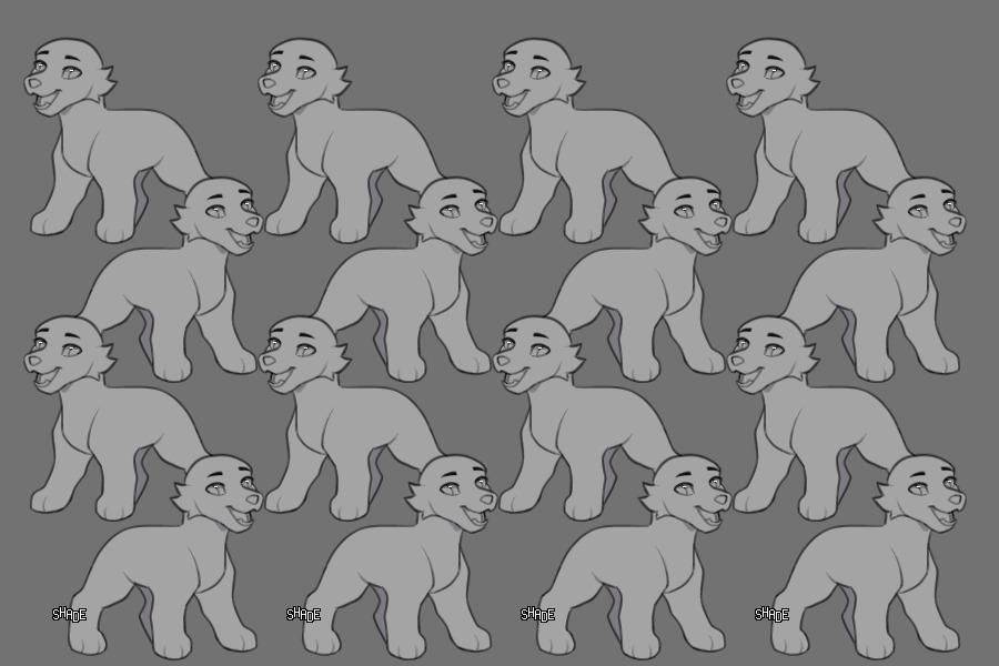slightly more expressive 16 pup editable this is long title
