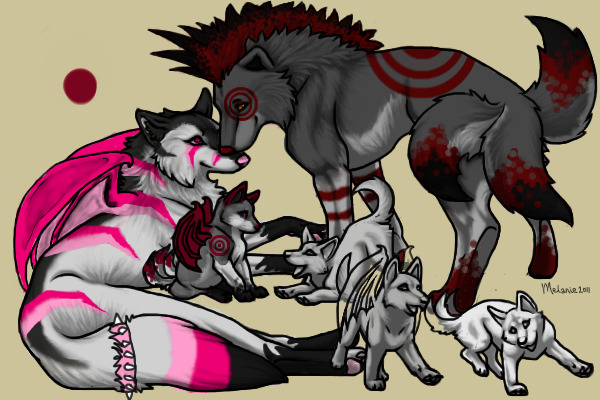 BullseyeXAyame Litter (All characters are up for adoption)
