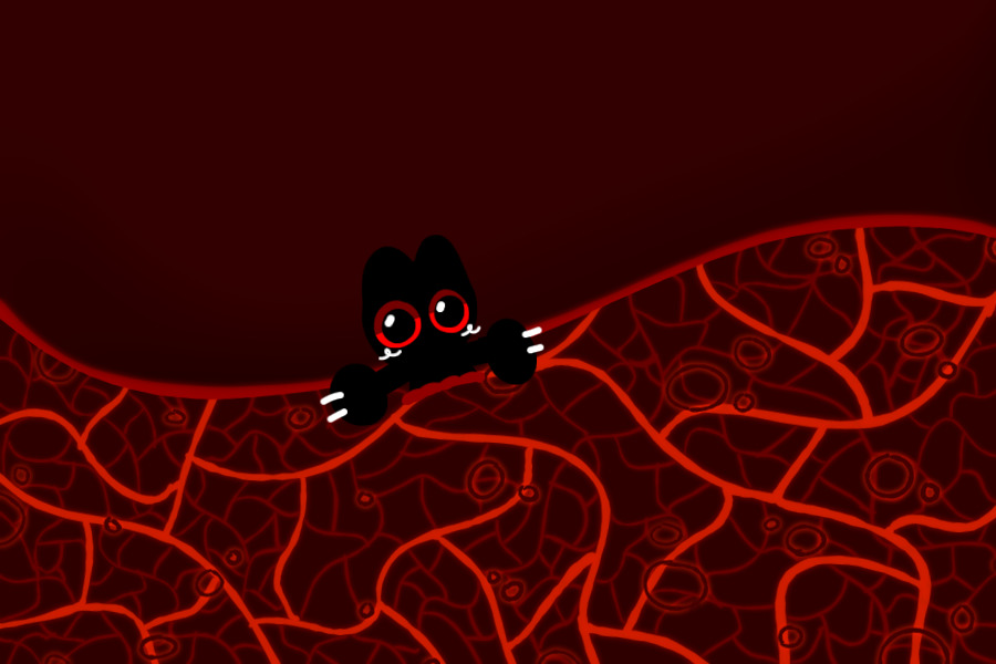 cat in lava